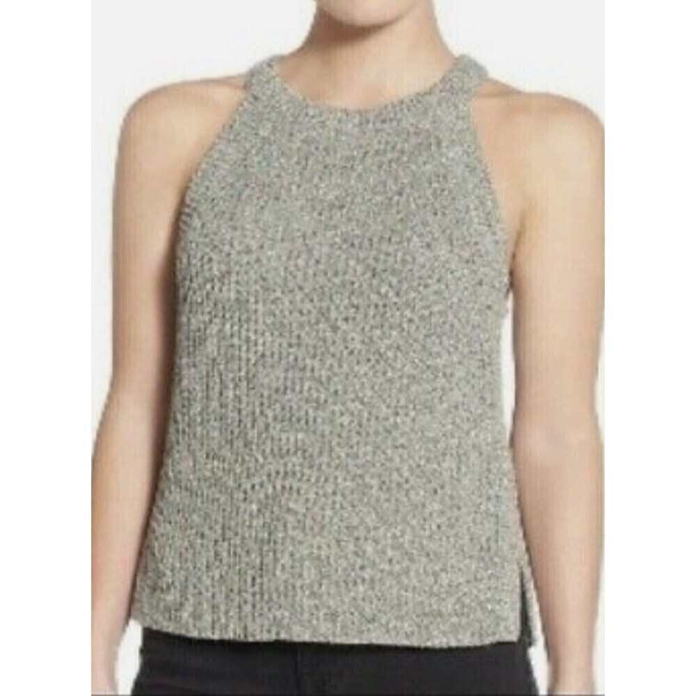 Madewell Women’s Valley‎ Sweater Gray High Neck Tank Sz XXS